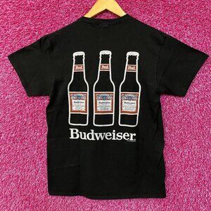 Budweiser King Of Beer Bottles Graphic T-Shirt Small